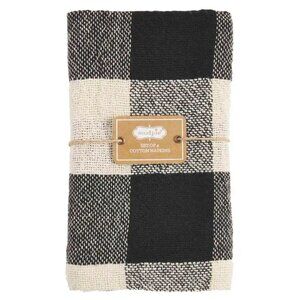 Mud Pie Black Pattern Napkin Set/Set of Four/NWT